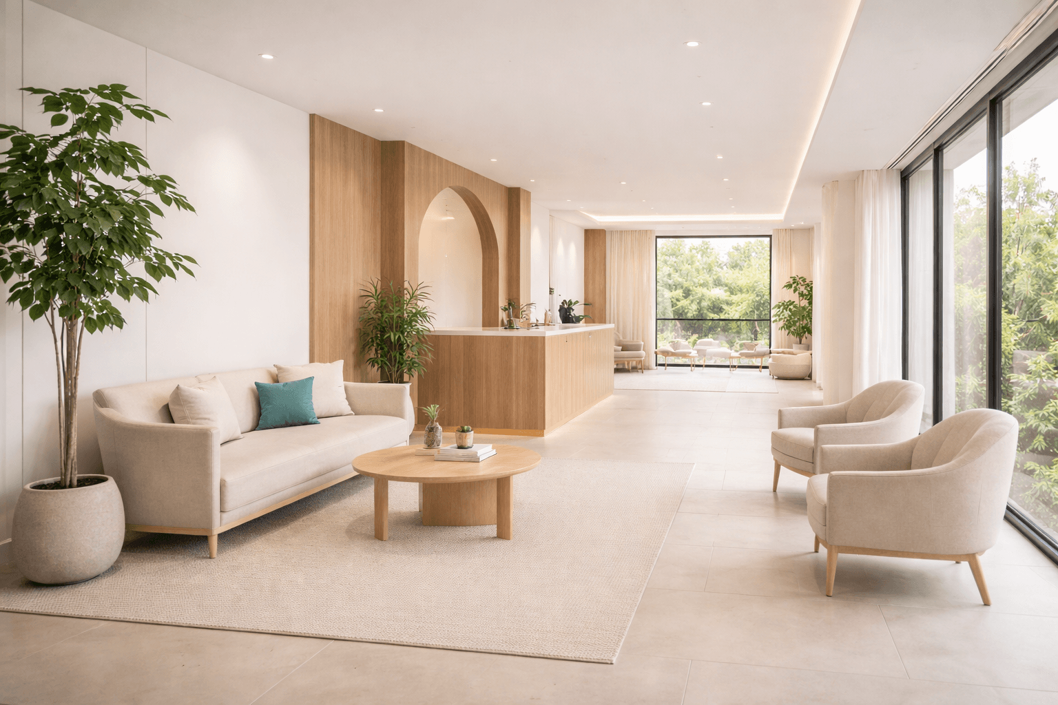 A high resolution architectural photograph showcas
